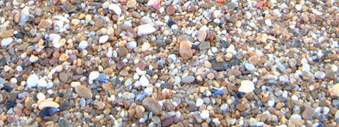 海岸の石