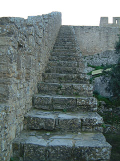 城壁の階段